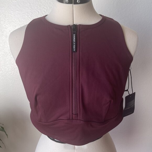 Savage X Fenty lock and lifted half-sip sports bra Size 1X (US 16-18) NWT - Picture 3 of 5